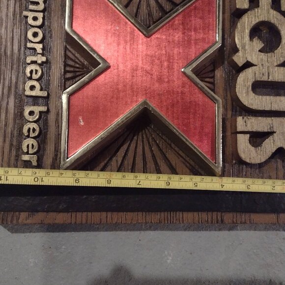 Vintage Dos Equis plastic beer sign great for man cave - Picture 2 of 4